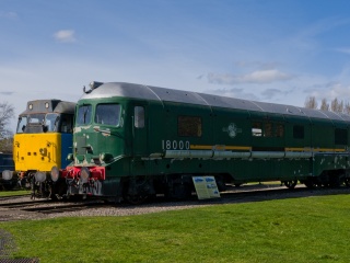 Former gas turbine loco 18000 at Didcot